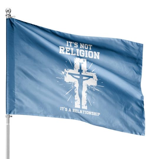 Discover Jesus Saying For Christians House Flags