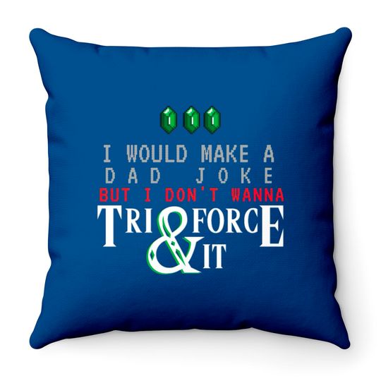 Discover Zelda Inspired Dad Throw Pillows, Perfect Gift for Gamer Throw Pillows