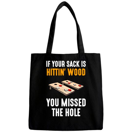 Discover If Your Sack Is Hittin Wood, cornhole Bags