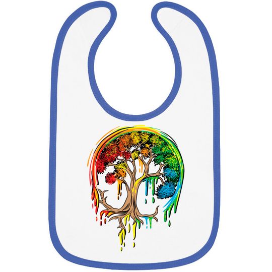 Discover Colorful Tree Life is really good Tree Art Bibs