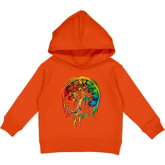 Discover Colorful Tree Life is really good Tree Art Kids Pullover Hoodies