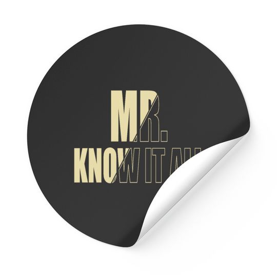 Discover Mr Know it all Stickers