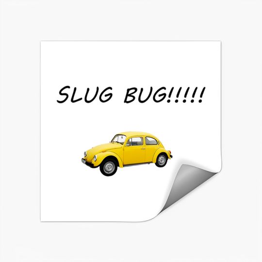 Discover Funny Slug Bug Nostalgic Vintage Car Graphic Stickers
