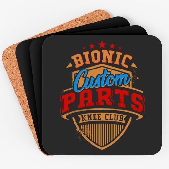 Discover Knee Replacement Bionic Knee Club Custom Parts Coasters