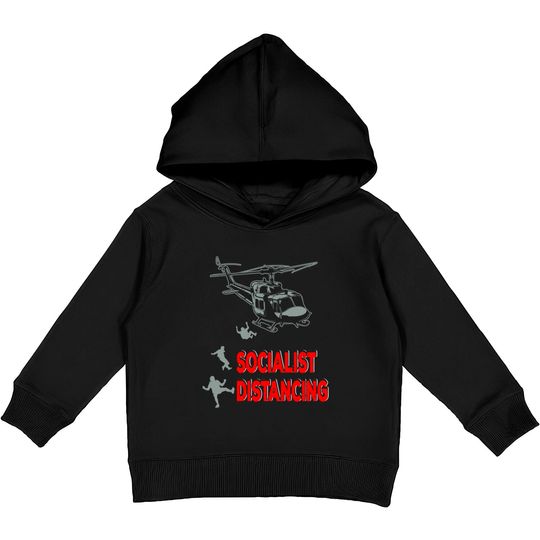 Discover Funny Pilot Socialist Distancing Helicopter Gifts Kids Pullover Hoodies