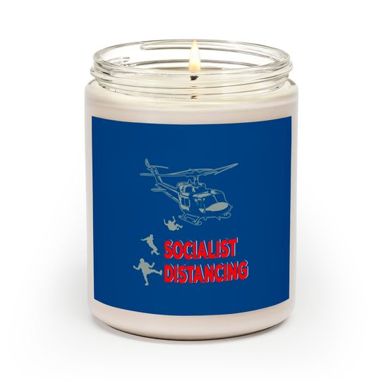 Discover Funny Pilot Socialist Distancing Helicopter Gifts Scented Candles