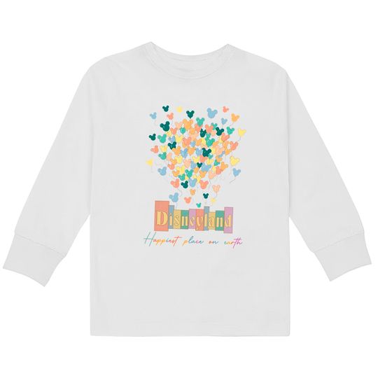 Discover Disneyland Happiest Place on Earth  Kids Long Sleeve T-Shirts