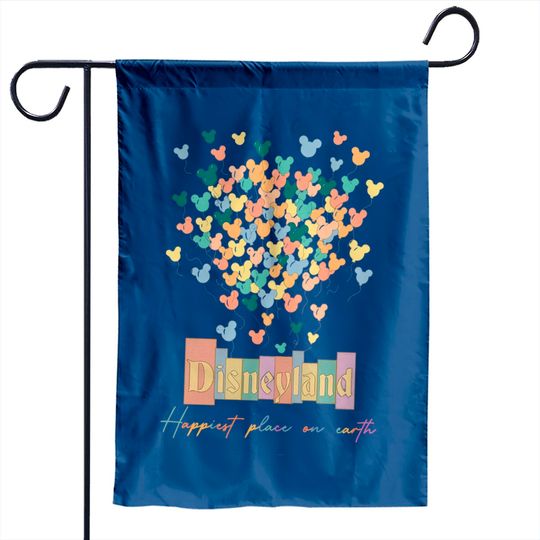 Discover Disneyland Happiest Place on Earth Garden Flags
