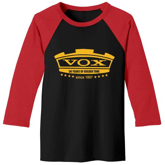 Discover Vox Amplifiers Baseball Tees