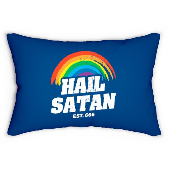 Discover Satanic Funny Satan Lumbar Pillows