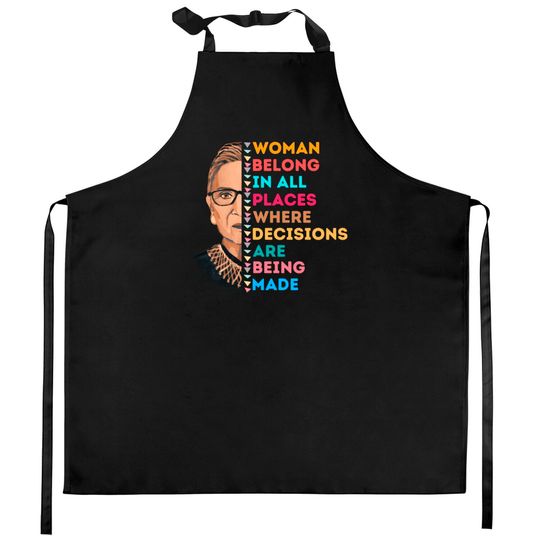 Discover Rbg Women's Rights Ruth Bader Ginsburg Kitchen Aprons