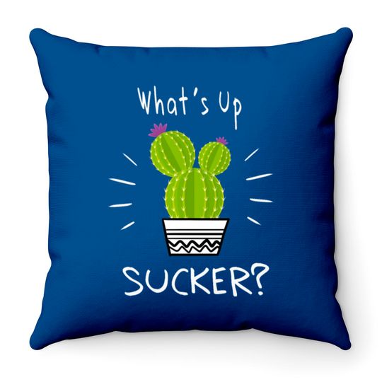 Discover What’s Up Sucker XX13417CP Throw Pillows