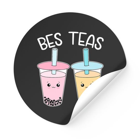 Discover Bes Teas-Besties Bubble-Tea Cute Boba-Best-Friends Stickers