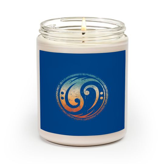 Discover Bass Guitar Clef Yin Yang Vintage Scented Candles