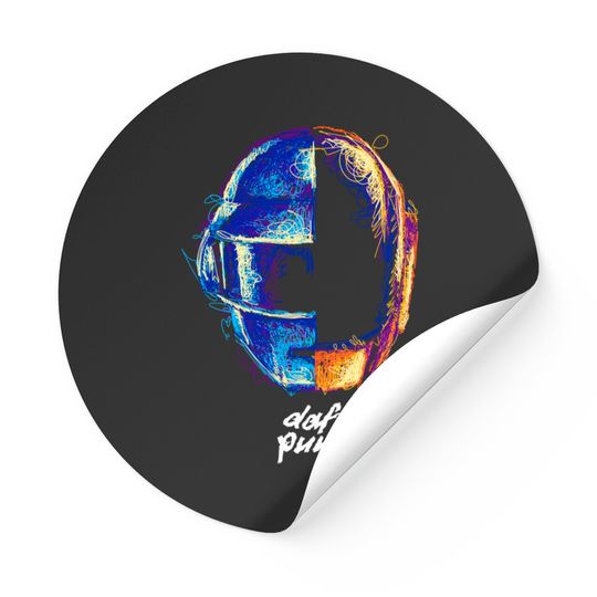 Discover Daft Punk Scribble - Daft Punk Scribble - Stickers