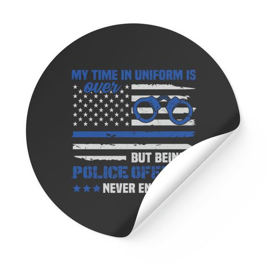 Discover Retired Police Law Enforcement Thin Blue Line Stickers