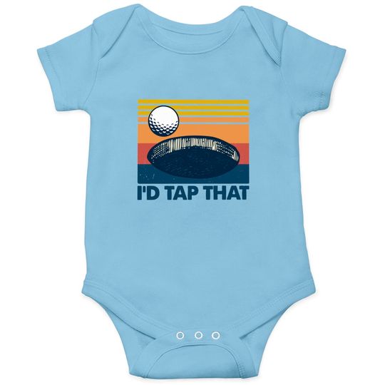 Discover Retro Golf I'd Tap That - Id Tap That Golf Funny - Onesies