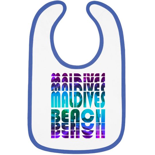 Discover Maldives Beach Palm Tree Design Bibs