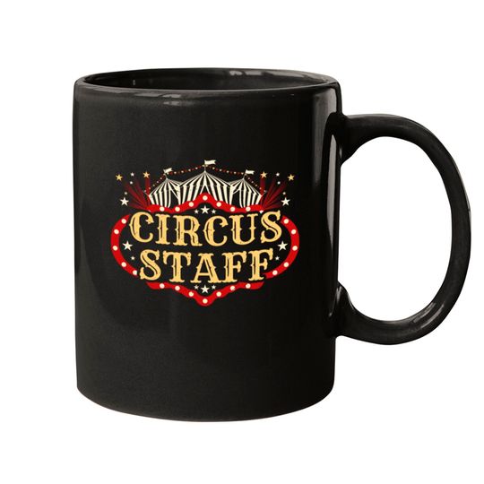 Discover Vintage Circus Themed Birthday Party Circus Staff Mugs