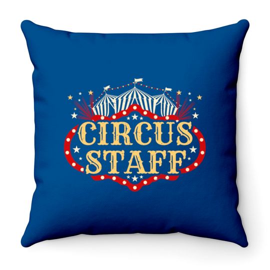 Discover Vintage Circus Themed Birthday Party Circus Staff Throw Pillows