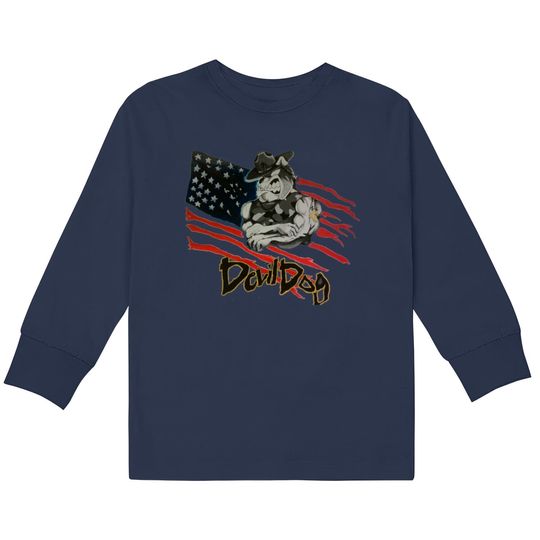 Discover Devil Dog  Kids Long Sleeve T-Shirts