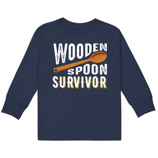 Discover Survivor  Kids Long Sleeve T-Shirts Wooden Spoon Survivor Champion Funny Gift