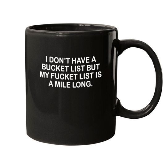 Discover BUCKET LIST Mugs