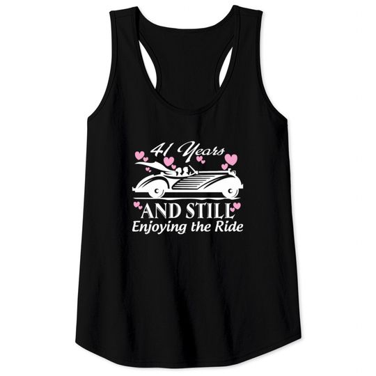 Discover Anniversary Gift 41 years Wedding Marriage T Shirt Tank Tops