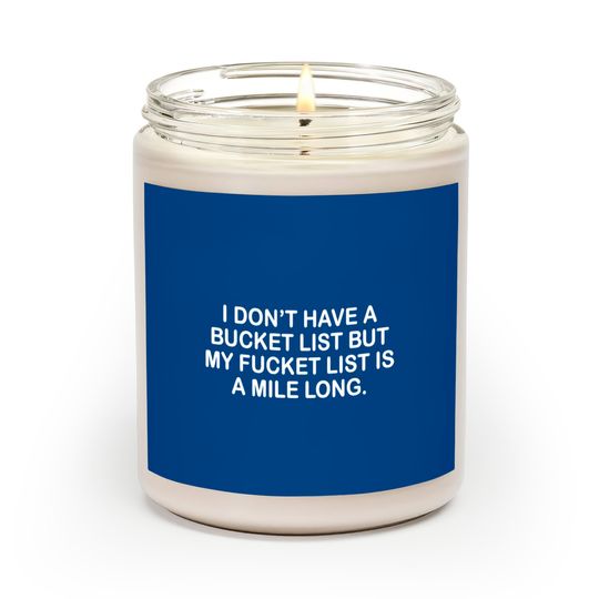 Discover BUCKET LIST Scented Candles