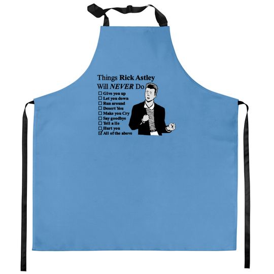 Discover Rick Astley Kitchen Aprons