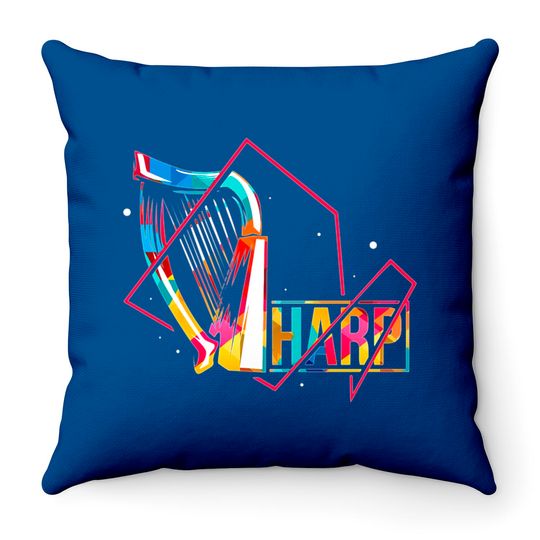 Discover Harp Throw Pillows