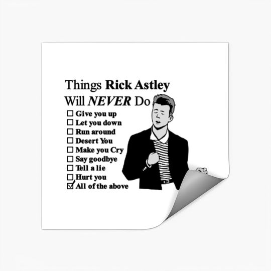 Discover Rick Astley Stickers