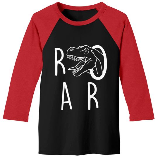 Discover ROAR Dinosaur Baseball Tees