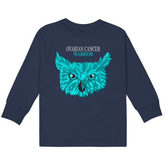 Discover Ovarian Cancer Warrior Teal Ribbon  Kids Long Sleeve T-Shirts