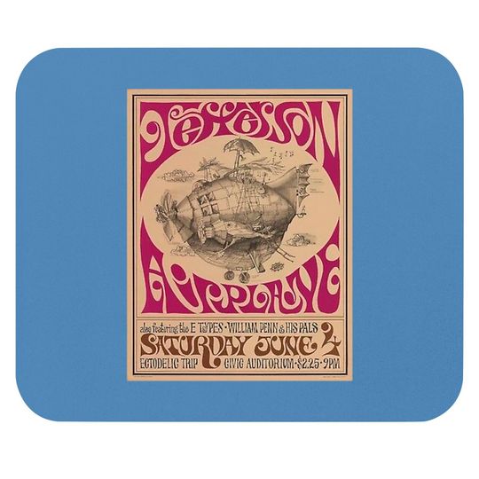 Discover Jefferson Airplane Vintage Poster Classic Mouse Pads