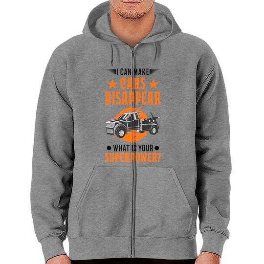 Discover Tow Truck Superpower Towing Service - Tow Truck - Zip Hoodies