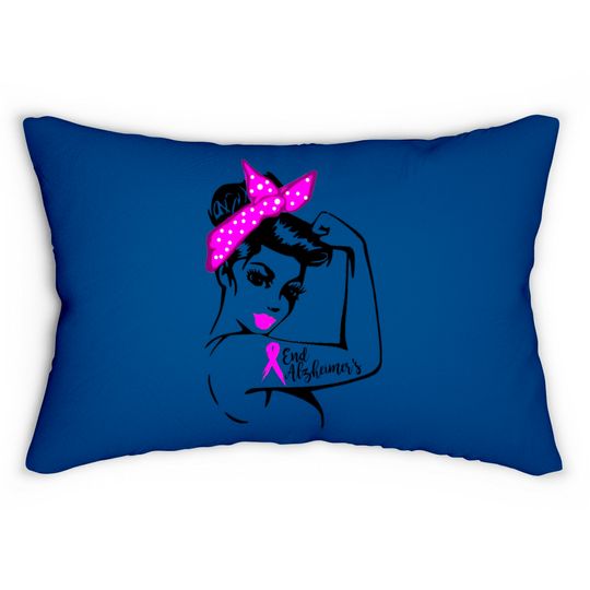 Discover End Alzheimer's Strong Women Lumbar Pillow Lumbar Pillows