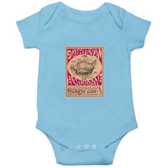 Discover Jefferson Airplane Vintage Poster Classic Onesies