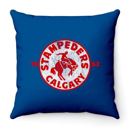 Discover Defunct - Calgary Stampeders Hockey - Canada - Throw Pillows