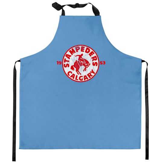 Discover Defunct - Calgary Stampeders Hockey - Canada - Kitchen Aprons