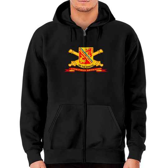 Discover Army 37th Field Artillery w Br Ribbon Zip Hoodies