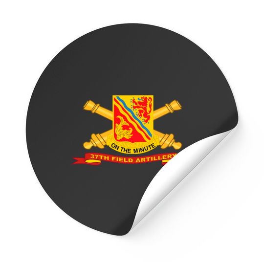 Discover Army 37th Field Artillery w Br Ribbon Stickers