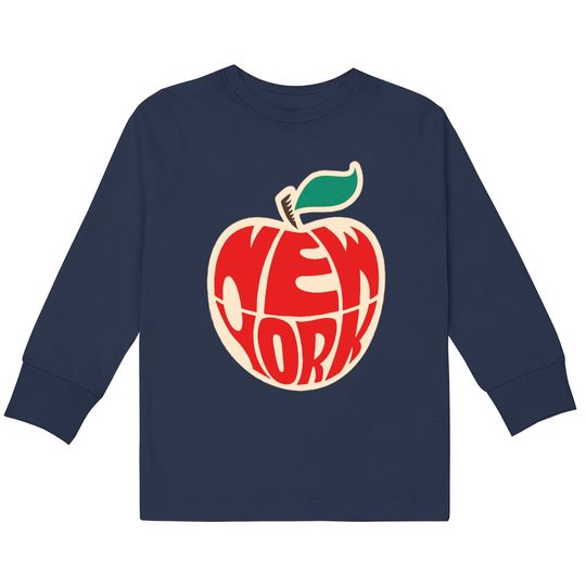 Discover Vintage New York  Kids Long Sleeve T-Shirts