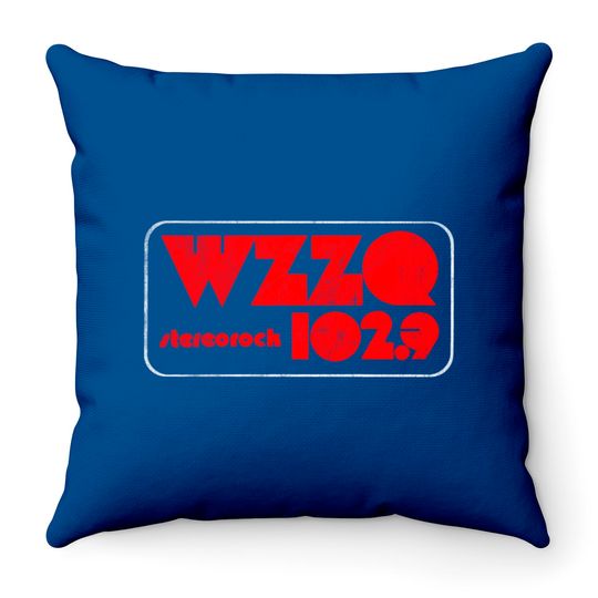 Discover WZZQ Stereorock Jackson, Mississippi / Defunct 80s Radio Station Logo - Radio Station - Throw Pillows