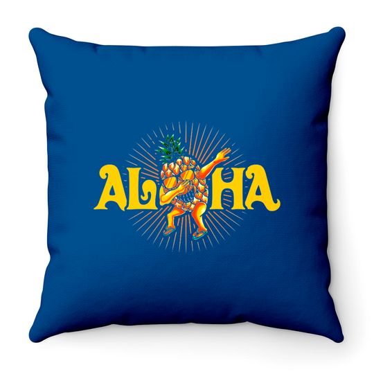 Discover Dabbing Pineapple Aloha Sunglasses Summer Hawaii - Aloha Pineapple - Throw Pillows