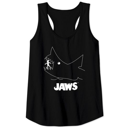 Discover Jaws Chalk Board Movie Tank Tops