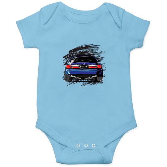 Discover Notch Fox Body Ford Mustang - Mustang - Onesies
