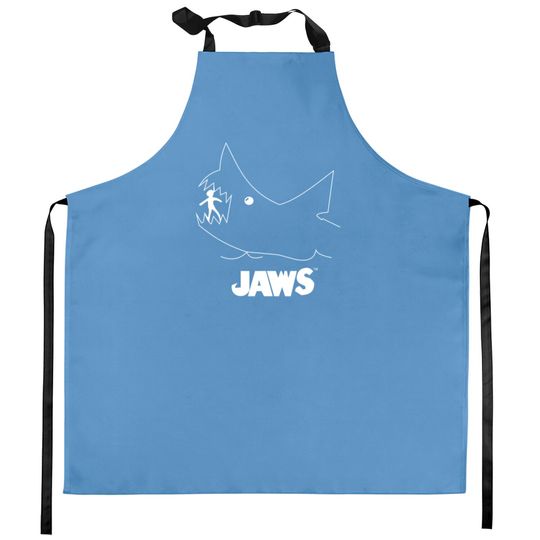 Discover Jaws Chalk Board Movie Kitchen Aprons