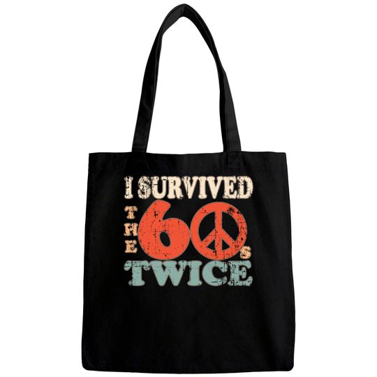 Discover I Survived The Sixties 60S Twice Bags
