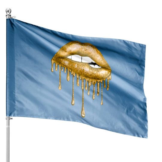 Discover Drip Gold Lips - Lips - House Flags